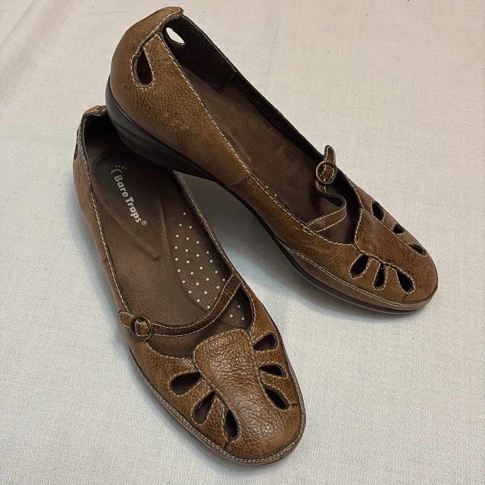 Bare Traps Womens Leather Maryjane Loafers - Excellent Used Condition Size 10